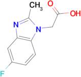 2-(5-Fluoro-2-methyl-1H-1,3-benzodiazol-1-yl)acetic acid