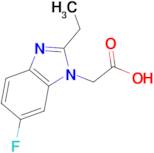 2-(2-Ethyl-6-fluoro-1H-1,3-benzodiazol-1-yl)acetic acid