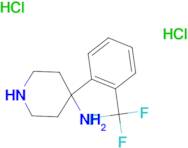 4-[2-(Trifluoromethyl)phenyl]piperidin-4-amine dihydrochloride