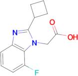 2-(2-Cyclobutyl-7-fluoro-1H-1,3-benzodiazol-1-yl)acetic acid