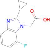 2-(2-Cyclopropyl-7-fluoro-1H-1,3-benzodiazol-1-yl)acetic acid