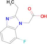 2-(2-Ethyl-7-fluoro-1H-1,3-benzodiazol-1-yl)acetic acid