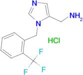 (1-{[2-(Trifluoromethyl)phenyl]methyl}-1H-imidazol-5-yl)methanamine hydrochloride