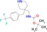 tert-Butyl N-[(4-{[4-(trifluoromethyl)phenyl]methyl}piperidin-4-yl)methyl]carbamate