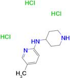 5-Methyl-N-(piperidin-4-yl)pyridin-2-amine trihydrochloride