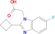 2-(2-Cyclobutyl-6-fluoro-1H-1,3-benzodiazol-1-yl)acetic acid