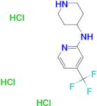 N-(Piperidin-4-yl)-4-(trifluoromethyl)pyridin-2-amine trihydrochloride