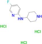 5-Fluoro-N-(piperidin-4-yl)pyridin-2-amine trihydrochloride