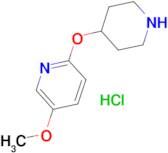 5-Methoxy-2-(piperidin-4-yloxy)pyridinehydrochloride