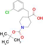 1-(tert-Butoxycarbonyl)-4-(3-chlorobenzyl)piperidine-4-carboxylic acid