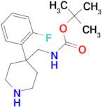 tert-Butyl N-{[4-(2-fluorophenyl)piperidin-4-yl]methyl}carbamate