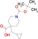1-(tert-Butoxycarbonyl)-4-(cyclopropylmethyl)piperidine-4-carboxylic acid