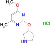 4-Methoxy-6-methyl-2-(pyrrolidin-3-yloxy)pyrimidine hydrochloride