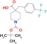 1-(tert-Butoxycarbonyl)-4-[4-(trifluoromethyl)benzyl]piperidine-4-carboxylic acid