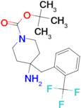 tert-Butyl 4-amino-4-[2-(trifluoromethyl)benzyl]piperidine-1-carboxylate