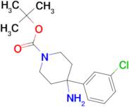 tert-Butyl 4-amino-4-(3-chlorophenyl)piperidine-1-carboxylate