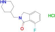 7-Fluoro-2-(piperidin-4-ylmethyl)isoindolin-1-one hydrochloride