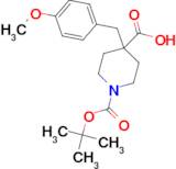 1-(tert-Butoxycarbonyl)-4-(4-methoxybenzyl)piperidine-4-carboxylic acid