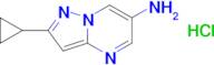 2-Cyclopropylpyrazolo[1,5-a]pyrimidin-6-amine hydrochloride