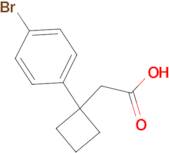 2-[1-(4-Bromophenyl)cyclobutyl]acetic acid