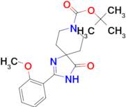 tert-Butyl2-(2-methoxyphenyl)-4-oxo-1,3,8-triazaspiro[4.5]dec-1-ene-8-carboxylat