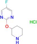 5-Fluoro-2-(piperidin-3-yloxy)pyrimidinehydrochloride
