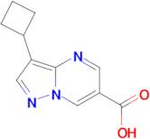 3-Cyclobutylpyrazolo[1,5-a]pyrimidine-6-carboxylic acid