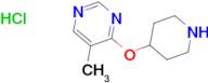 5-Methyl-4-(piperidin-4-yloxy)pyrimidinehydrochloride