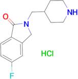 5-Fluoro-2-(piperidin-4-ylmethyl)isoindolin-1-one hydrochloride