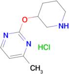 4-Methyl-2-(piperidin-3-yloxy)pyrimidinehydrochloride