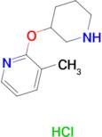 3-Methyl-2-(piperidin-3-yloxy)pyridine hydrochloride