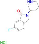 (R)-6-Fluoro-2-(piperidin-3-yl)isoindolin-1-one hydrochloride