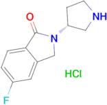 (R)-5-Fluoro-2-(pyrrolidin-3-yl)isoindolin-1-one hydrochloride