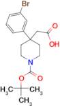 2-[4-(3-Bromophenyl)-1-(tert-butoxycarbonyl)piperidin-4-yl]acetic acid