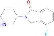 (S)-4-Fluoro-2-(piperidin-3-yl)isoindolin-1-one