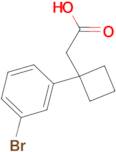 2-[1-(3-Bromophenyl)cyclobutyl]acetic acid