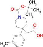 2-[1-(tert-Butoxycarbonyl)-4-m-tolylpiperidin-4-yl]acetic acid