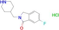 6-Fluoro-2-(piperidin-4-ylmethyl)isoindolin-1-one hydrochloride