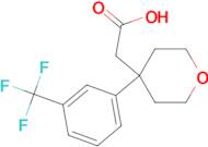 2-{4-[3-(Trifluoromethyl)phenyl]oxan-4-yl}acetic acid