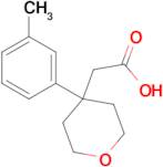 2-(4-m-Tolyl-tetrahydro-2H-pyran-4-yl)acetic acid