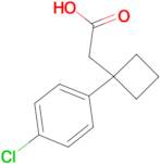 2-[1-(4-Chlorophenyl)cyclobutyl]acetic acid