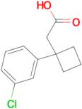 2-[1-(3-Chlorophenyl)cyclobutyl]acetic acid