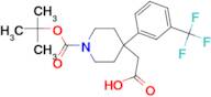 2-{1-[(tert-Butoxy)carbonyl]-4-[3-(trifluoromethyl)phenyl]piperidin-4-yl}acetic acid