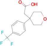2-{4-[4-(Trifluoromethyl)phenyl]oxan-4-yl}acetic acid