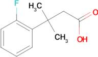 3-(2-Fluorophenyl)-3-methylbutanoic acid