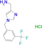 (1-{[3-(Trifluoromethyl)phenyl]methyl}-1H-imidazol-4-yl)methanamine hydrochloride