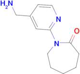 1-[4-(Aminomethyl)pyridin-2-yl]azepan-2-one