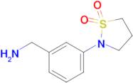 2-[3-(Aminomethyl)phenyl]-1lambda(6),2-thiazolidine-1,1-dione