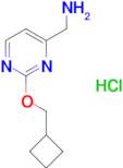 [2-(Cyclobutylmethoxy)pyrimidin-4-yl]methanamine hydrochloride