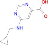 6-[(Cyclopropylmethyl)amino]pyrimidine-4-carboxylic acid